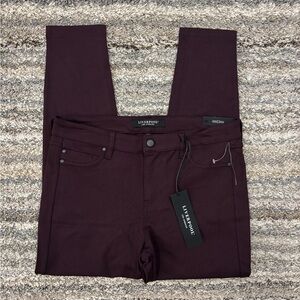 Liverpool Skinny Jeans In Aubergine Sz 10/30P NWT | Liverpool Mid Rise Skinny -